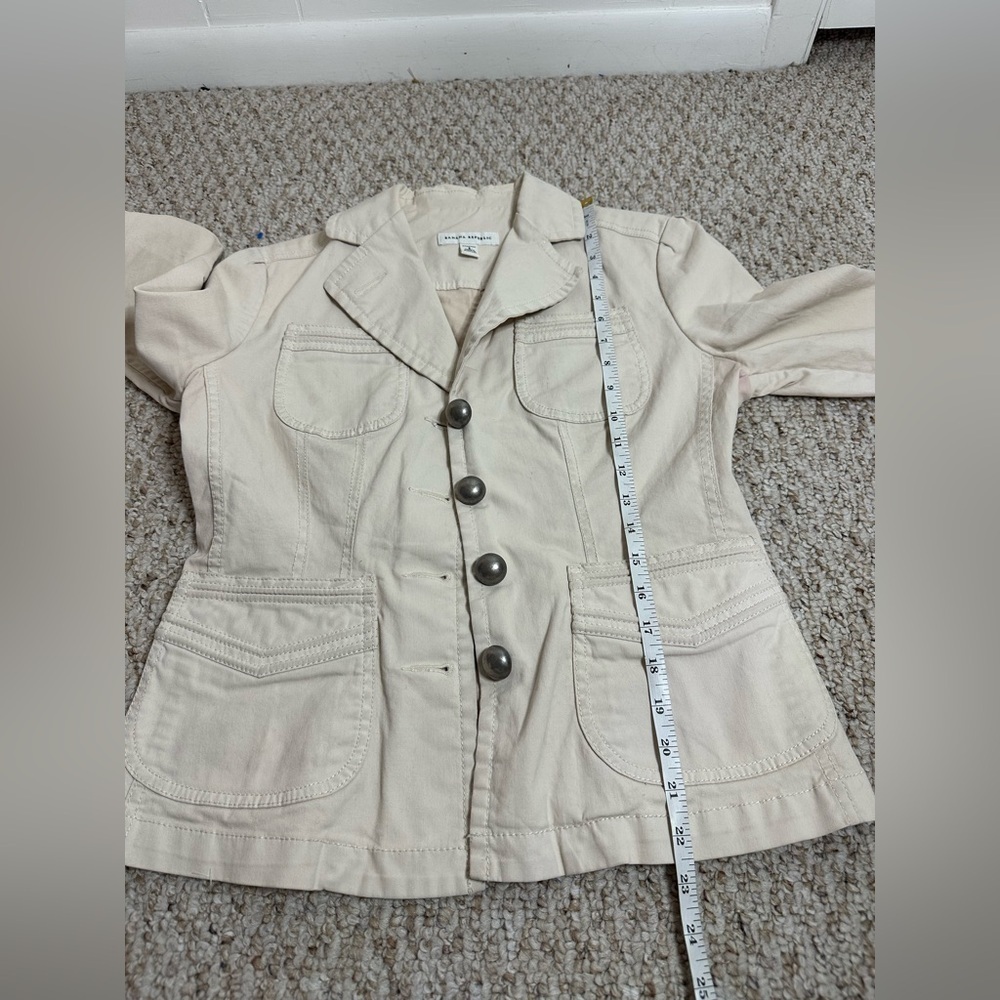 Banana Republic Cream Blazer with Notched Lapel and Tailored Fit size 6 - Picture 11 of 12